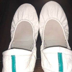 Tieks Diamond white croc - size 5